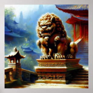 Chinese Foo Lion (7)  Poster