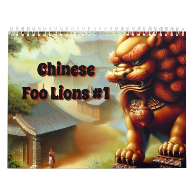 Chinese Foo Lions #1 Calendar (Cover)