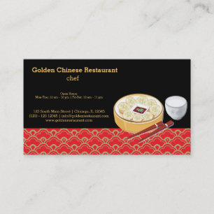 Chinese food business card