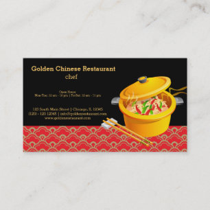 Chinese food business card