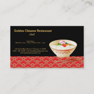 Chinese food business card