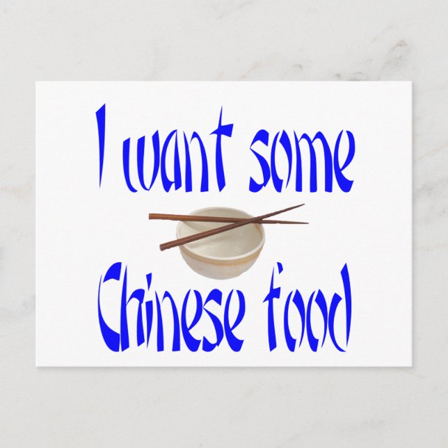 chinese food postcard (Front)