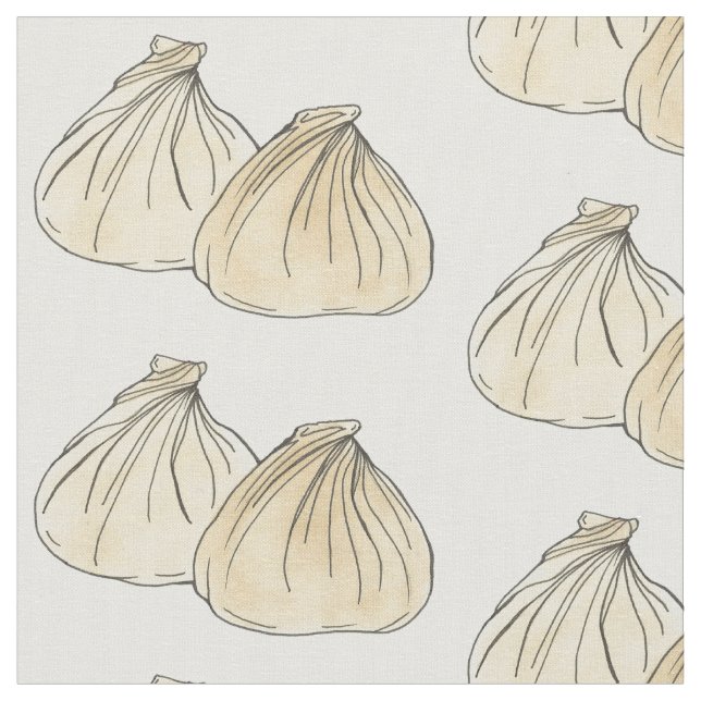 Chinese Food Shumai Dumplings Dim Sum Restaurant Fabric (Close Up)