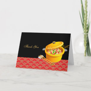 Chinese food thank you card