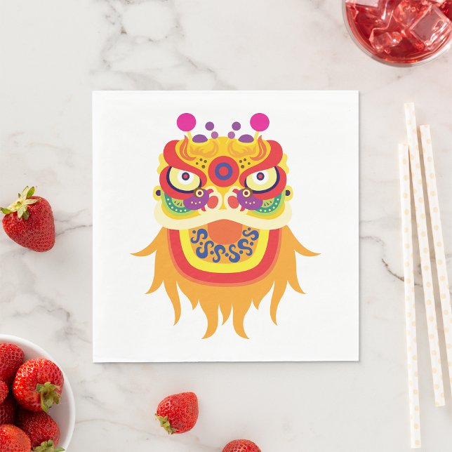 Chinese Fortune Character Paper Napkins (Creator Uploaded)