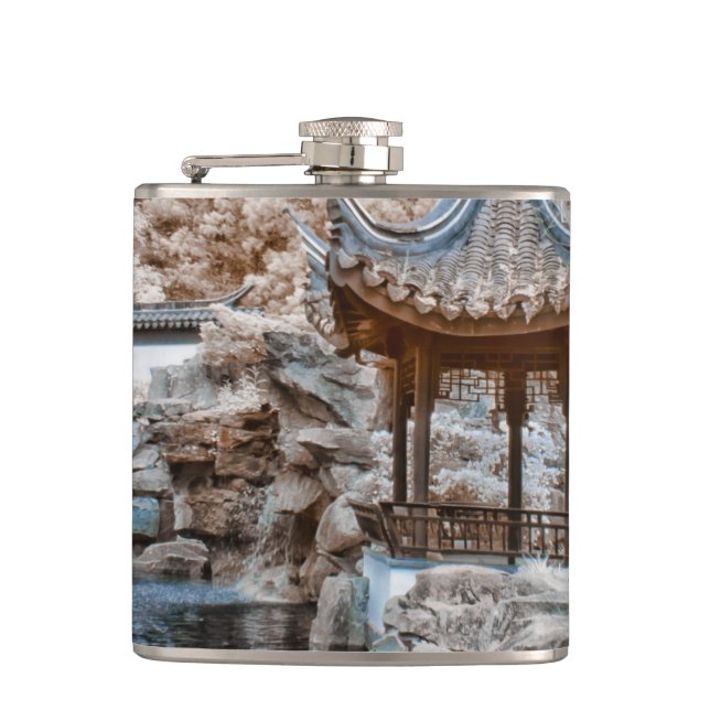 Chinese Garden Infrared Hip Flask (Front)