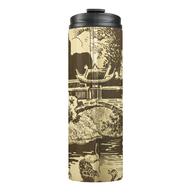 Chinese garden Thermal Tumbler (Front)
