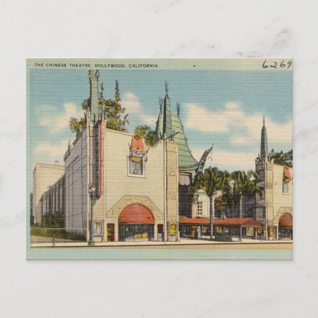 Chinese Gardens, Chinatown Los Angeles, California Postcard (Front)