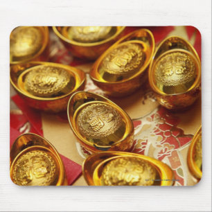 Chinese gold ingots mouse mat