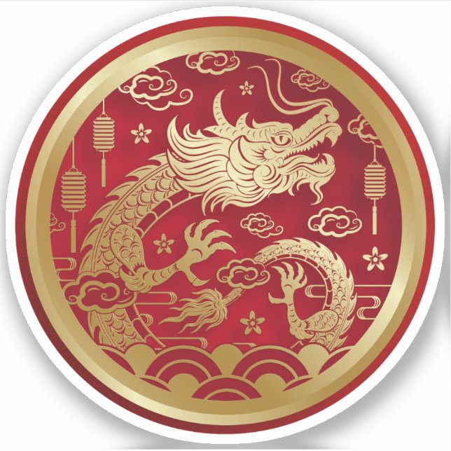 Chinese Golden dragon Year of the dragon 2024 (Front)