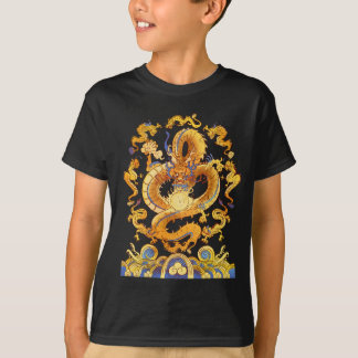 Chinese Golden Dragons Playing With Dragon Ball T- T-Shirt