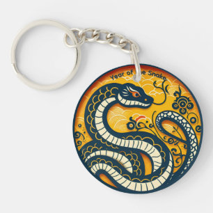 Chinese Green Snake Year 2025 ARK Key Ring