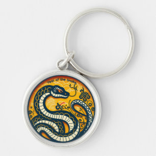Chinese Green Snake Year 2025 MRK Key Ring