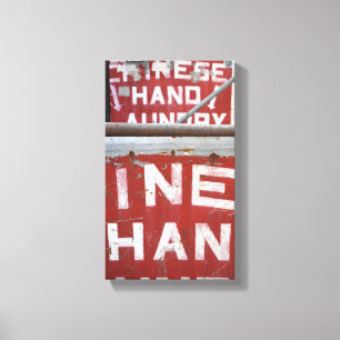 Chinese Hand Laundry NYC Urban Photograph New York Canvas Print