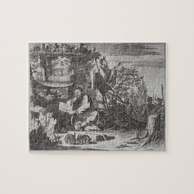 Chinese Holy Men, illustration from a description Jigsaw Puzzle (Horizontal)