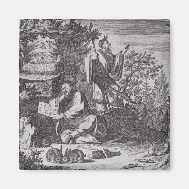 Chinese Holy Men, illustration from a description Magnet (Front)