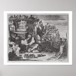 Chinese Holy Men, illustration from a description Poster
