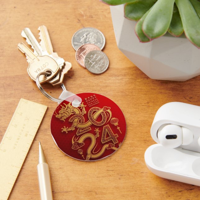 Chinese Horoscope 2024 – Year of the Dragon Key Ring (Desk)
