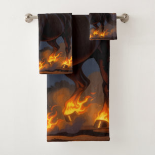 Chinese Horoscope 2026 – Fire Horse.1 Bath Towel Set