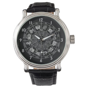 Chinese Horoscope Zodiac Wheel Watch