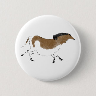 Chinese Horse 6 Cm Round Badge