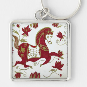 Chinese Horse Astrology Keychain