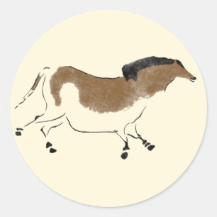 Chinese Horse Classic Round Sticker