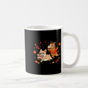 Chinese Horse French Bulldog Kids Mens Womens Happ Coffee Mug