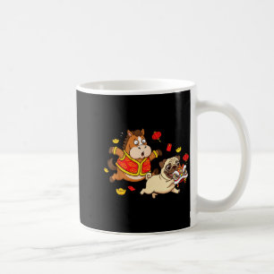 Chinese Horse Pug Funny Kids Mens Womens Happy New Coffee Mug