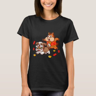 Chinese Horse Shih Tzu Funny Kids Mens Womens Happ T-Shirt