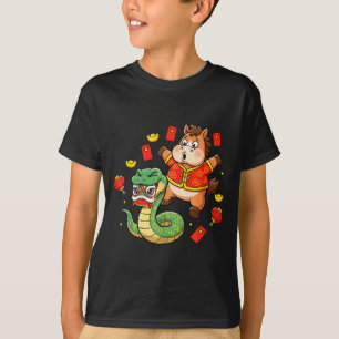 Chinese Horse Snake Funny Kids Mens Womens Happy N T-Shirt
