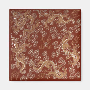 Chinese Imperial Dragon Modern Magnet
