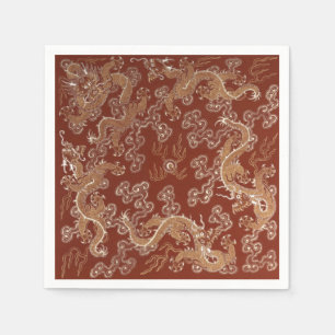 Chinese Imperial Dragon Modern Napkin