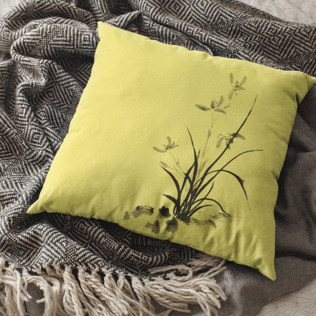 Chinese Iris - bw Cushion (Creator Uploaded)