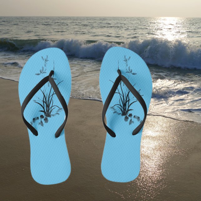 Chinese Iris - bw Flip Flops (Creator Uploaded)