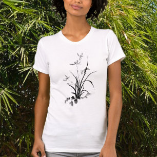 Chinese Iris - bw T-Shirt
