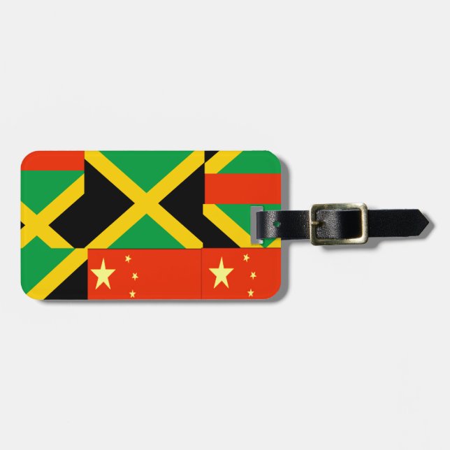 Chinese-Jamaican Luggage Tag (Front Horizontal)