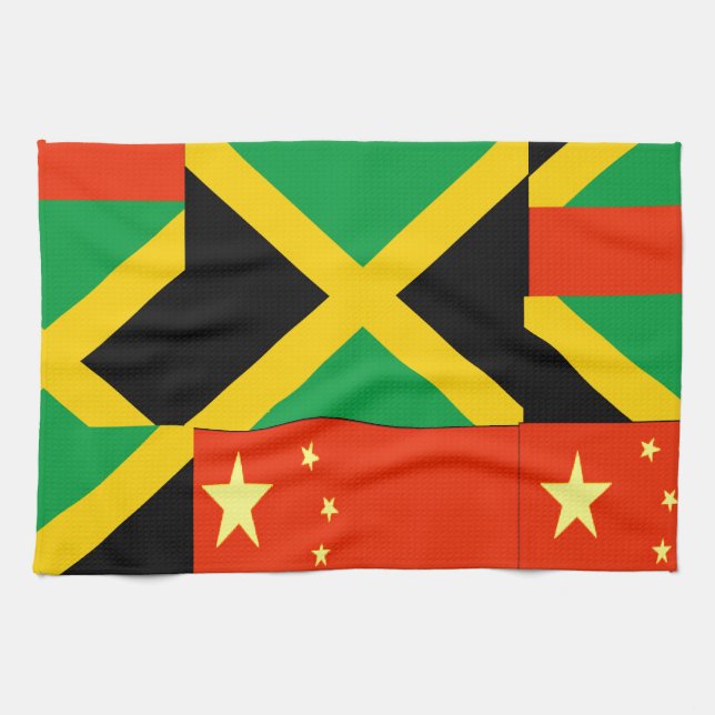 Chinese-Jamaican Tea Towel (Horizontal)