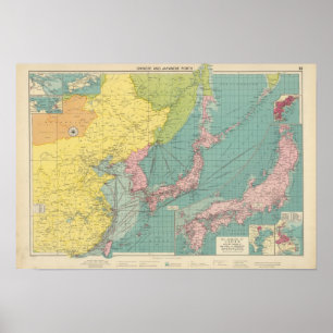 Chinese, Japanese ports Poster