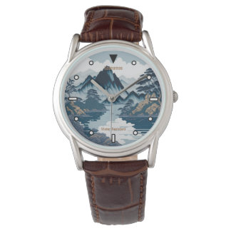 Chinese Japanese Style Landscape Designer Watch