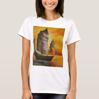 Chinese Junk In Ochre and Yellow T-Shirt