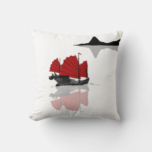 Chinese Junk Ship Cushion