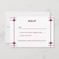 Chinese Knots Double Happiness Wedding RSVP