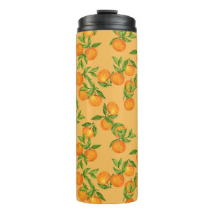 Chinese Korean Japanese inspired, watercolor backg Thermal Tumbler