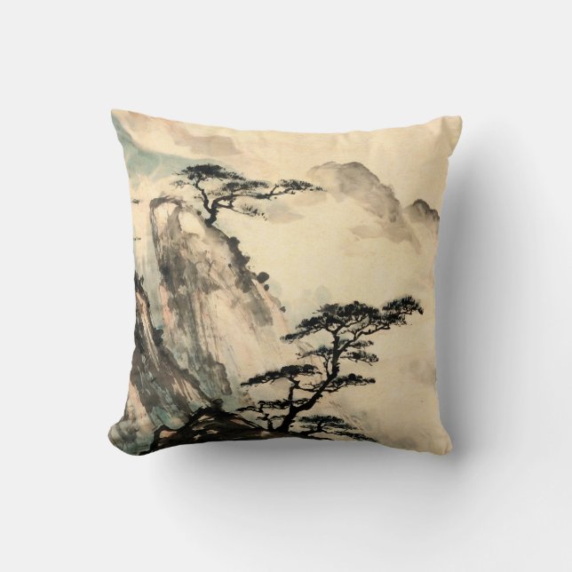 Chinese landscape painting.chinese,painting,japane cushion (Front)