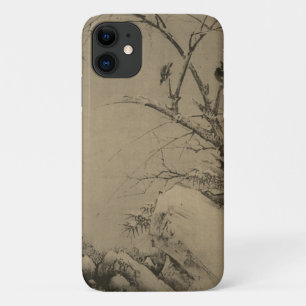 Chinese landscape with rocks and tree iPhone 11 case