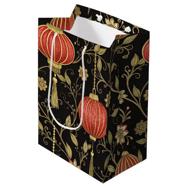 Chinese Lantern Festival (2) Medium Gift Bag (Front Angled)