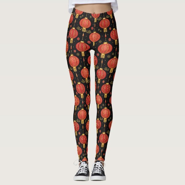 Chinese Lantern Festival (3) Leggings (Front)