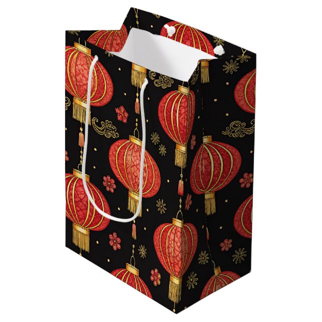 Chinese Lantern Festival (3) Medium Gift Bag (Front Angled)