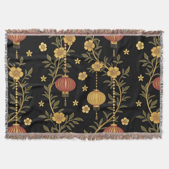 Chinese Lantern Festival (4) Throw Blanket (Front)